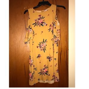 Cut out shoulder dress